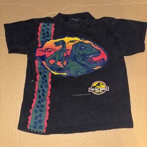 Vintage 1997 Jurassic Park Lost World T-shirt Youth Medium Rare 15x17